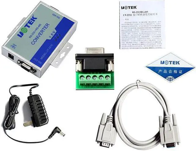 Alt view image 5 of 5 - UT-2216 RS-232/RS-485 Interface Converter 600W Surge Lightning protection RS232 to RS485 Active converter 1.2KM