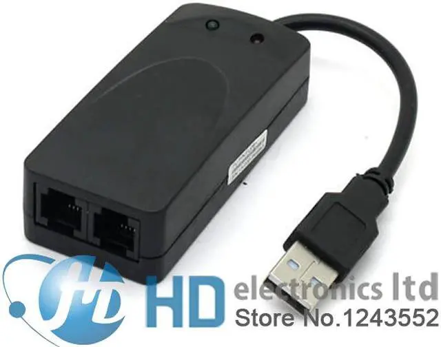 Main image of USB 56K External Dial Up Fax Data V.90 V.92 Modem Window 7 XP Vista Win 8