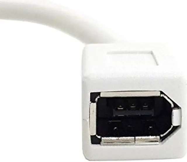 Alt view image 4 of 6 - The  White IEEE 1394 6PIN Female to 1394b 9PIN male Firewire 400 TO 800 Cable 10cm