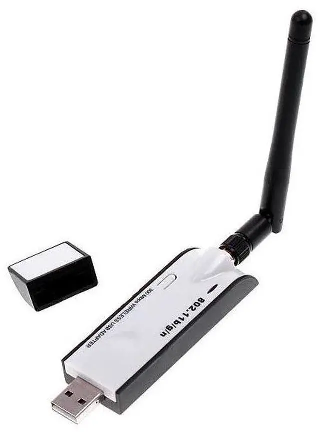 Main image of 1PCS Mini USB 802.11b/g/n 300M Wireless LAN Wifi Adapter with Detachable Antenna Network Card  Wholesale