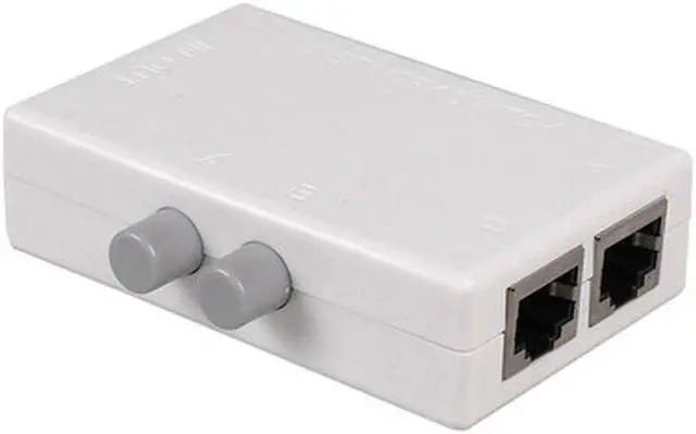 Alt view image 2 of 5 - 2 Ports Network Switch Splitter Selector Hub 2-In 1-Out or 1-In 2-Out