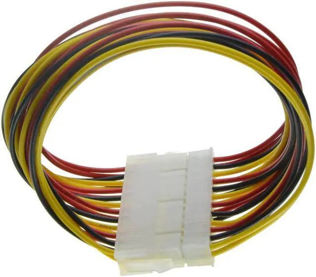 Alt view image 2 of 3 - 24Pin ATX Power Supply Extension Cable 24 Pin Male to Female Power Port Cable 20 +4 Pin Desktop Internal PSU Power cable