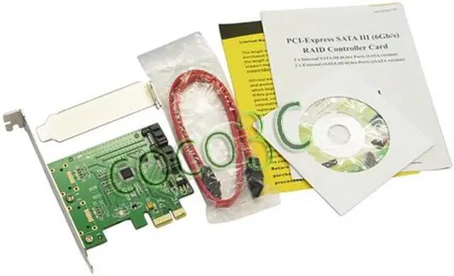 Alt view image 5 of 5 - Internal 2 Ports SATA 6Gbps PCI Express Controller Card PCI-e 1x to SATA 3.0 Marvell Chipset Supports NCQ & Port Multiplier FIS