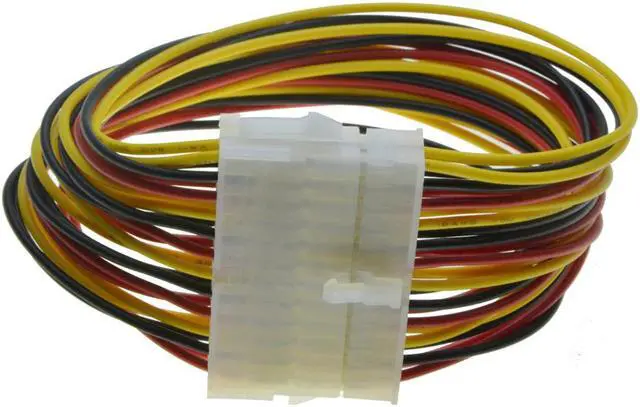 Alt view image 3 of 3 - 24Pin ATX Power Supply Extension Cable 24 Pin Male to Female Power Port Cable 20 +4 Pin Desktop Internal PSU Power cable