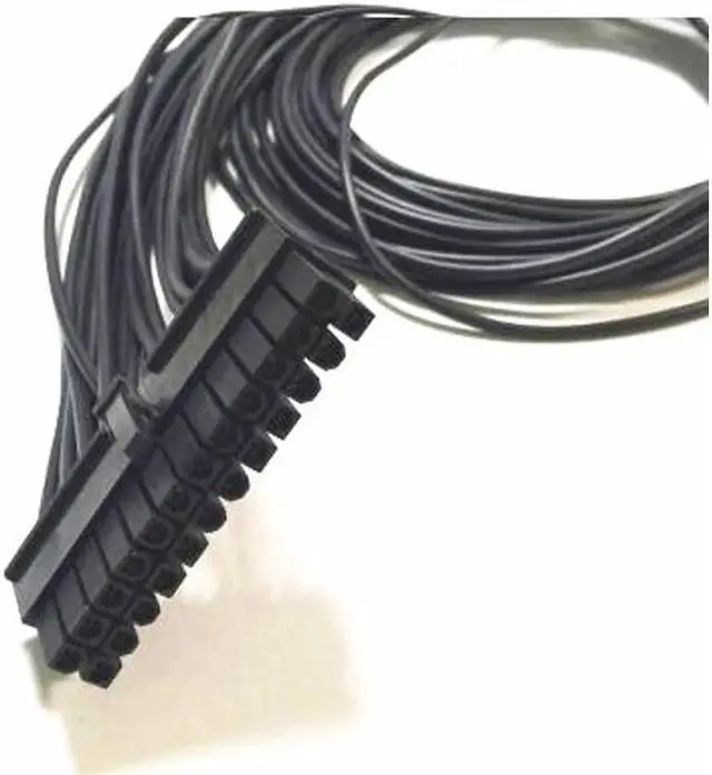 Alt view image 3 of 5 - 20pin to 20+4 Pin Port Power Supply Cable Male to Male 24 pin to 20 Pin ATX power adapter Cable