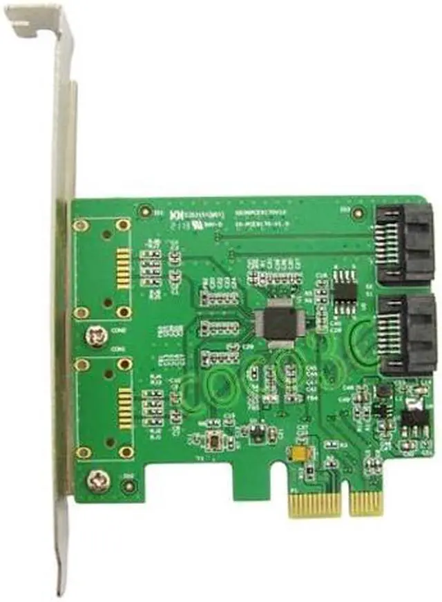 Alt view image 4 of 5 - Internal 2 Ports SATA 6Gbps PCI Express Controller Card PCI-e 1x to SATA 3.0 Marvell Chipset Supports NCQ & Port Multiplier FIS