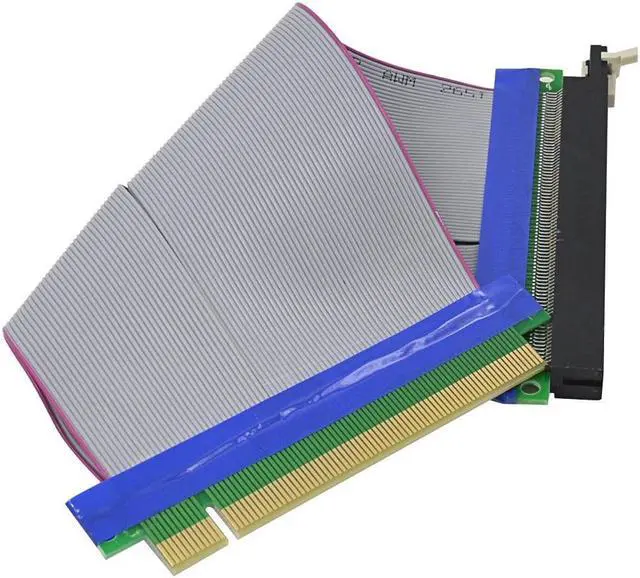 Alt view image 4 of 5 - 19CM PCI-E riser 16X to 16X Adapter Converter PCI Express Riser Card Extender Flexible Extension Ribbon Cable for Bitcoin Miner
