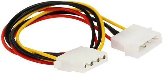 Alt view image 2 of 2 - 4 pins IDE Molex Internal Power Extension Cable  Computer Power Supply PSU 12V/5V for Hard Drive Disk HDD DVD CD-RW Combo