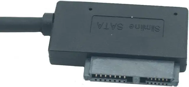Alt view image 3 of 5 - USB 3.0 TO SATA 13p Slimline 7+6 Pin 13 Pin Female DVD Adapter Cable