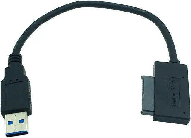 Alt view image 5 of 5 - USB 3.0 TO SATA 13p Slimline 7+6 Pin 13 Pin Female DVD Adapter Cable