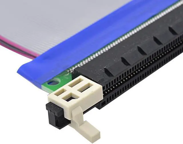 Alt view image 5 of 5 - 19CM PCI-E riser 16X to 16X Adapter Converter PCI Express Riser Card Extender Flexible Extension Ribbon Cable for Bitcoin Miner