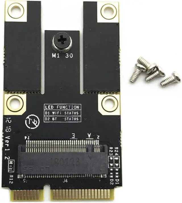 Main image of A Key M.2/NGFF Wlan Bluetooth Card to PCI-E Converter Adapter Card for PC Laptop New