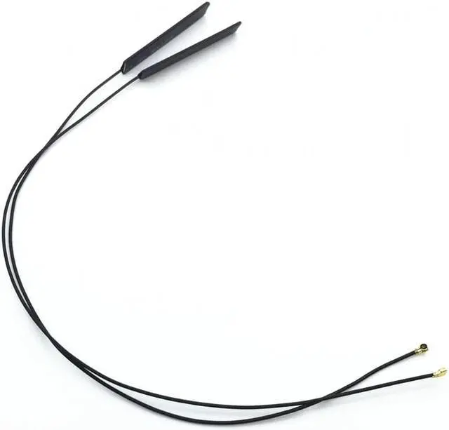 Alt view image 2 of 4 - A pair of IPEX MHF4 2. 4/5G wifi antennas for Intel 7260 7265 8260 8265 AC N5321 EM7345 GOBI5000 NGFF card 18.5cm/7.2 inches