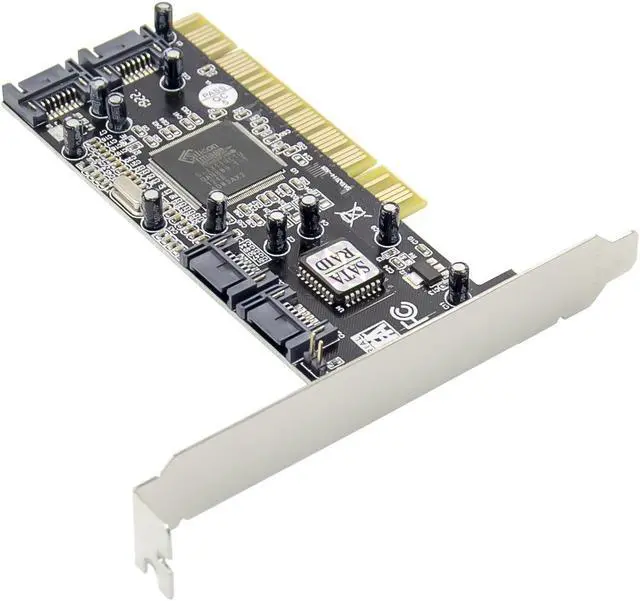 Alt view image 2 of 5 - 4 Port Sata Controller Pci Raid Card Pci To Sata Adpater Sata Pci Converter Card For Desktop/Computer