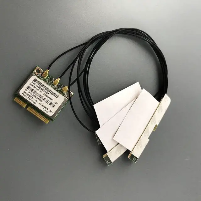 Alt view image 2 of 5 - 3pcs Laptop internal U.FL antenna for Intel 6300 BCM94352 AR9380 AR5BHB112 MINI PCI-E wireless card antenna cable