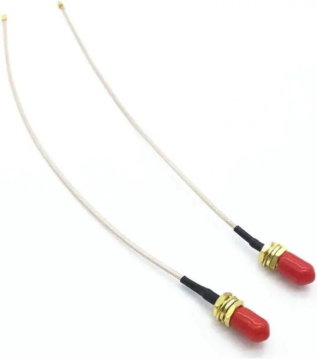 Alt view image 3 of 3 - 2Pcs IPEX to RF-SMA Antenna for Mini PCI-E Wireless WiFi Card Router Antenna RF-SMA to IPEX U.FL  20cm/7.8"