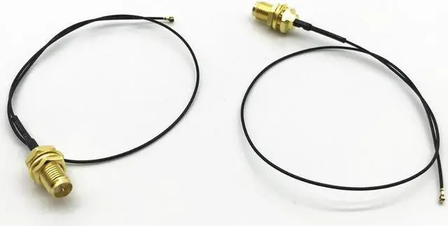 Alt view image 4 of 4 - 2 x 6dBi Dual Band M.2 IPEX MHF4 U.fl RP-SMA Wifi Antenna Set for Intel AX200 AX201 9260 9560 8265 8260 7265 7260 NGFF M.2 Card