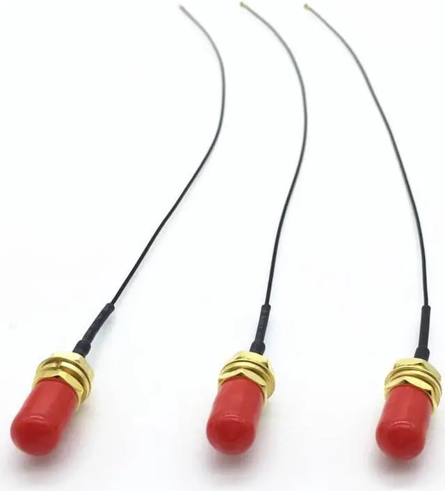 Alt view image 4 of 4 - 3 x IPEX MHF4 to RP-SMA Male Pin 0.8mm Cable for NGFF/M.2 Antenna WiFi Wireless router 25cm/9.8"