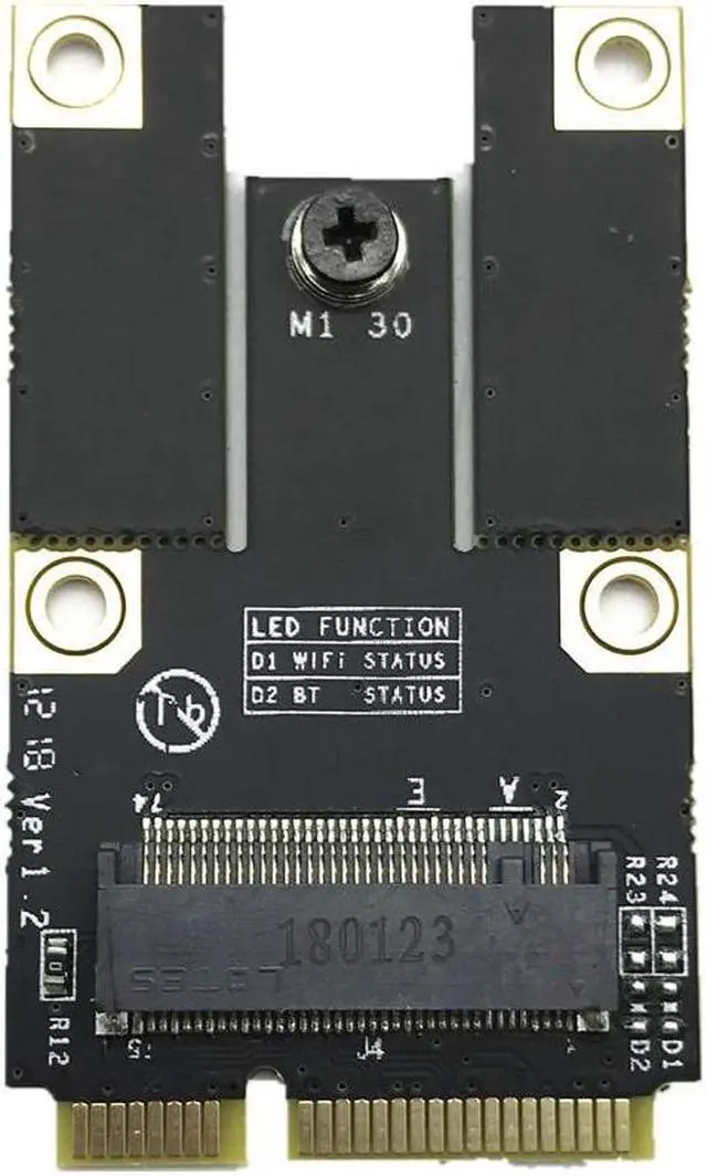 Alt view image 5 of 5 - A Key M.2/NGFF Wlan Bluetooth Card to PCI-E Converter Adapter Card for PC Laptop New
