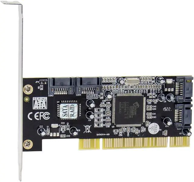 Alt view image 4 of 5 - 4 Port Sata Controller Pci Raid Card Pci To Sata Adpater Sata Pci Converter Card For Desktop/Computer