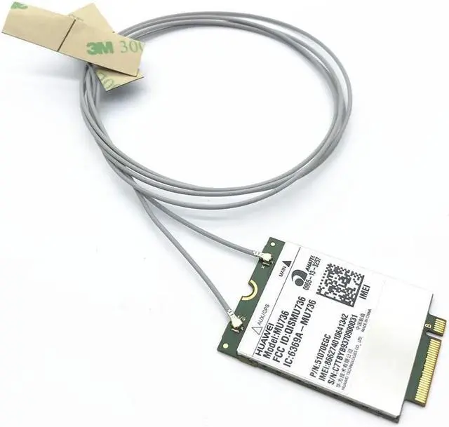 Main image of 2 x MHF4 Laptop Antenna for N5321GW MU736 ME906E  EM7355 WWAN 3G/4G/LTE NGFF/M.2 for INTEL 7265 7260 8260 8265 Module