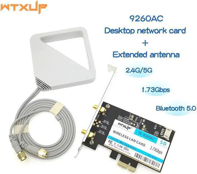 Main image of 9260 AC for 9260ac 9260NGW 1730Mbps PCI-e PCIE 1X WiFi Adapter MU-MIMO Bluetooth 5.0 WLAN Network Card