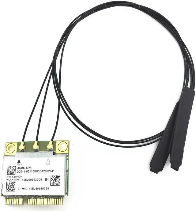 Alt view image 2 of 6 - 3Pcs 40cm/15.7 inches Internal NGFF IPEX MHF4 Antennas for BCM94360CS2 BCM943602CS BCM94360CSAX AW-CB160H BCM94360HMB