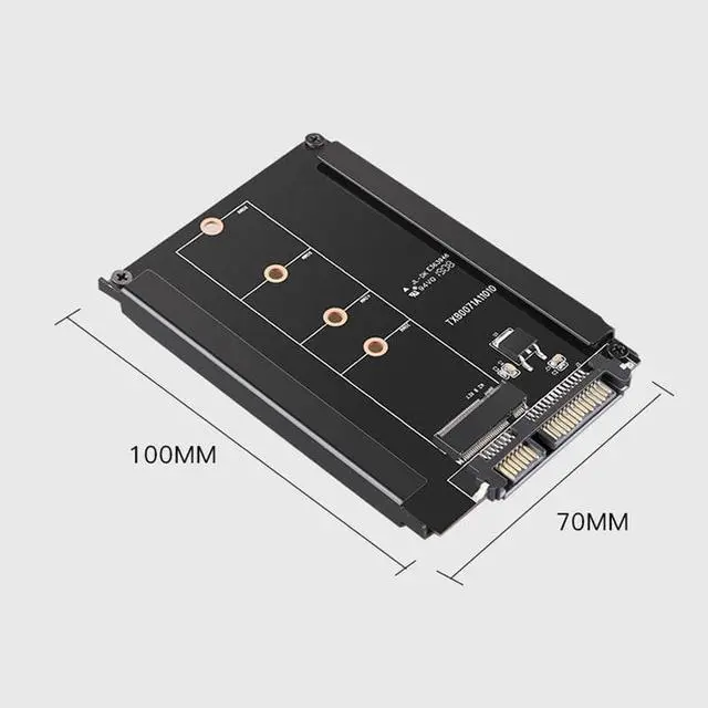 Alt view image 4 of 6 - M.2 NGFF SSD To 2.5 SATA 22Pin 6Gbps/s Expansion Adapter Card With Enclosure Socket M2 NGFF Adapter