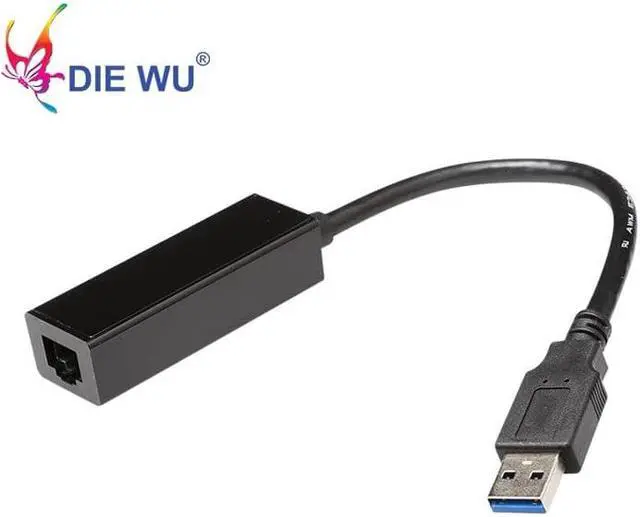 Alt view image 2 of 4 - external USB3.0 to RJ45 network adapter 10/100/1000Mbps Chip Realtek 8253 for PC Laptop Win 7/8/10