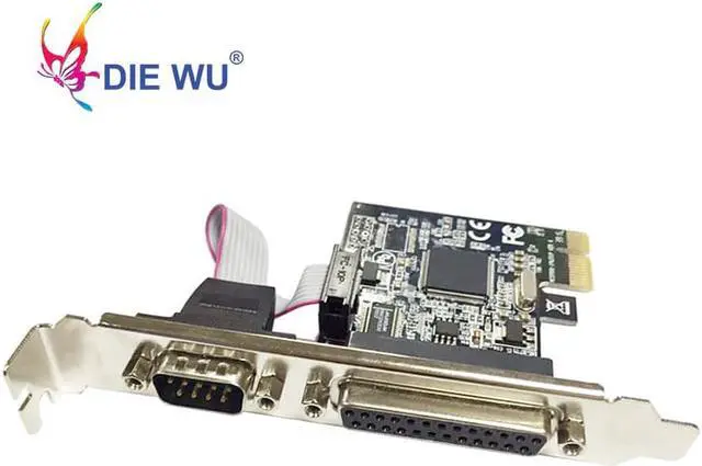 Alt view image 4 of 6 - PCI Express single Serial single Parallel Port Expansion Card I/O card PCIe riser card TXB069