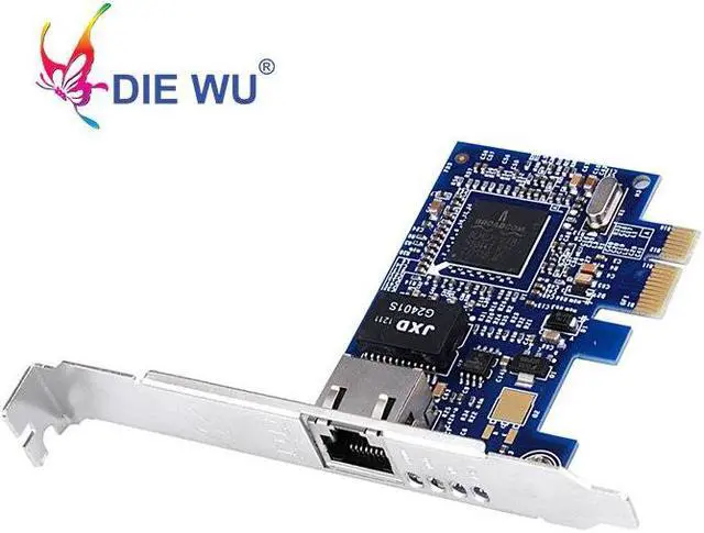 Alt view image 4 of 8 - PCI Express Gigabit Ethernet Network Card Adapters Slot RJ45 NIC with Boardcom BCM5751 10/100/1000M Blue PCB