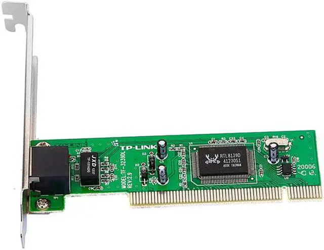 Main image of PCI Network Card adapter 10/100Mbps with Realteck RT8139D Megabit Ethernet Network Converter Controller