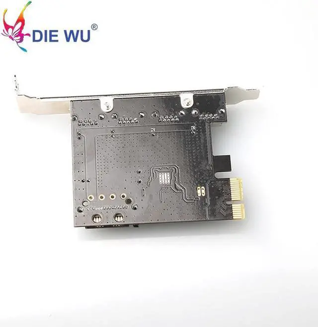 Alt view image 4 of 5 - 4 Ports USB3.0 Riser card for VL805 PCIe X1 to 4 ports USB3.0 4 pin power add on card TXB048