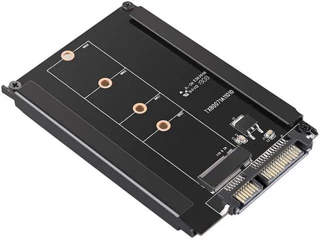 Alt view image 6 of 6 - M.2 NGFF SSD To 2.5 SATA 22Pin 6Gbps/s Expansion Adapter Card With Enclosure Socket M2 NGFF Adapter