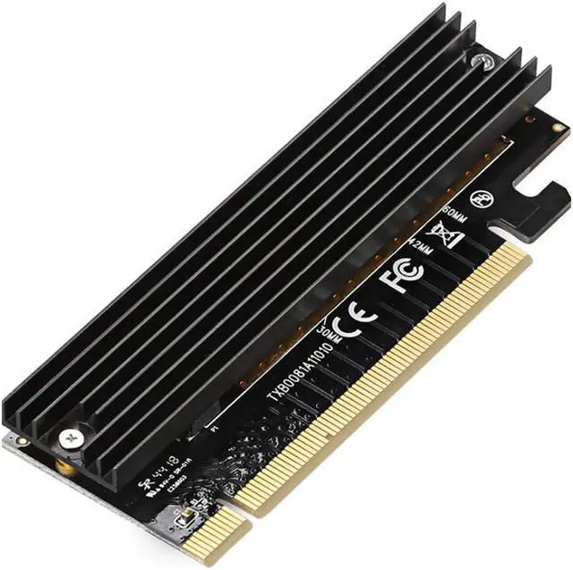 Alt view image 2 of 6 - In Stock M.2 NVMe SSD NGFF TO PCIE X16 adapter MKey interface card PCI Express 3.0 x16 full speed support MAC  Linux  Windows