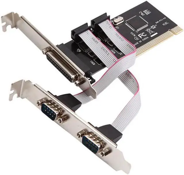 Main image of PCI 2 serial 1 parallel port Expansion card with TX382A card adapter
