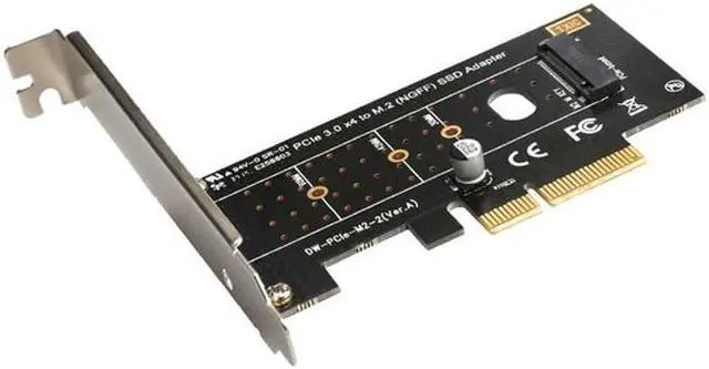 Alt view image 4 of 7 - PCIE 4X to M.2 Adapter NGFF SATA SSD SATA III Card Riser adapter