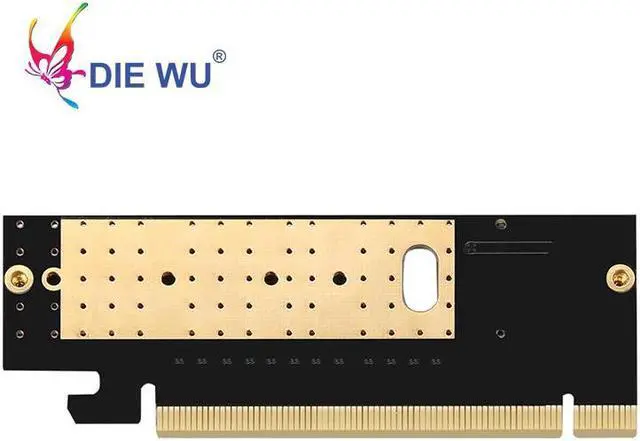 Alt view image 5 of 6 - M.2 NVME Adapter Expansion Card Support M Key PCI Express PCIe x16 to M.2 high speed Adapter riser card  TXB008