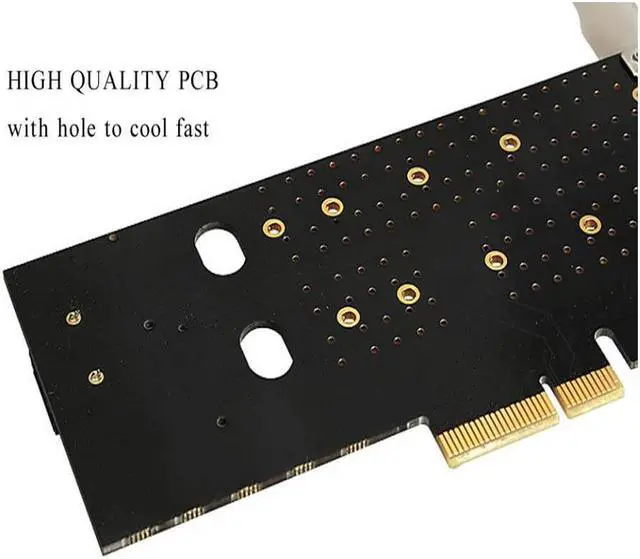 Alt view image 6 of 7 - M.2 NVMe SSD NGFF to PCIE X16 Adapter M Key B Key SATA PCI Express  NVME m2 SSD SATA Converter riser card