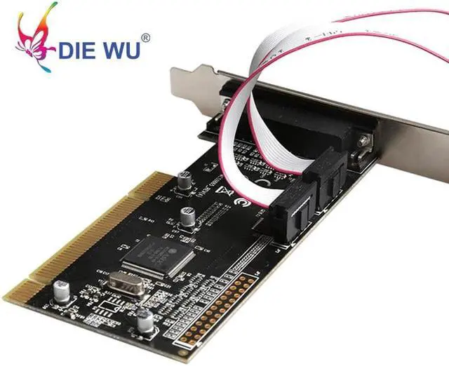 Alt view image 3 of 5 - PCI to 2 port Serial 1 port parallel Riser Card ADD ON CARD RS-232 RS232 with ASIX/AX9865 chip