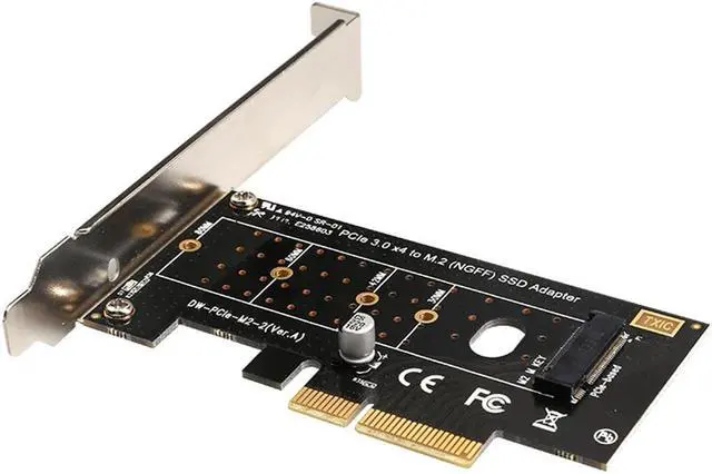 Alt view image 2 of 7 - PCIE 4X to M.2 Adapter NGFF SATA SSD SATA III Card Riser adapter