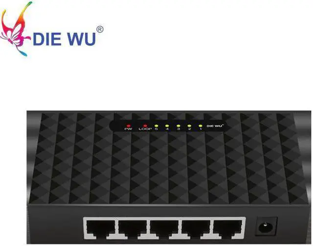 Main image of 5 Port Gigabit Switch Fast Network Switch LAN Hub with Loop warning 10/100/1000Mpbs