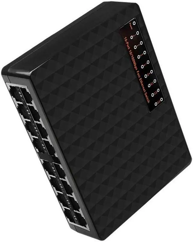 Alt view image 2 of 6 - 16 Ports Fast Ethernet Network Switch 10/100Mbps RJ45 Nework Switcher Hub For Desktop