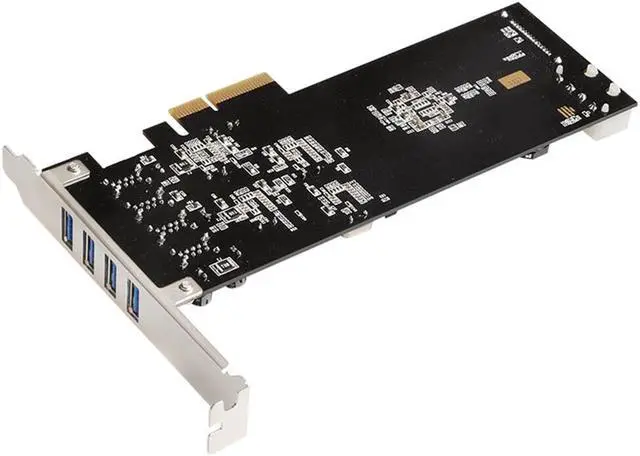 Alt view image 4 of 5 - Supper speed 20G PCIe 4X to 4 channel USB 3.0 Expansion card PCI Express Riser Card Controller Adaptor Converter
