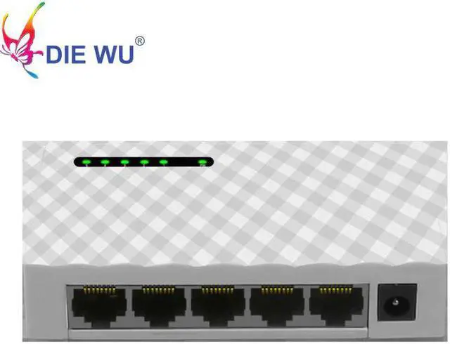 Alt view image 4 of 8 - 5 Port Gigabit Fast Ethernet Switch 10/100/1000Mbps Network switch adapter US plug