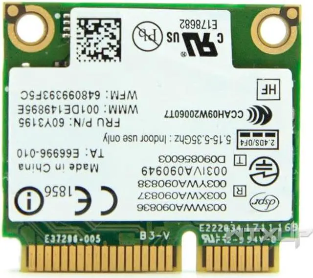 Alt view image 3 of 3 - Wireless Network Card 622ANXHMW 6250AN 300Mbps WiFi Adapter for Lenovo/Thinkpad Intel Advanced-N 6250 ANX FRU 60Y3195