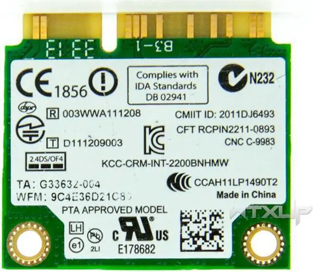 Alt view image 3 of 3 - mini PCI-E WIFI card For Intel Wireless-N 2200 2200BNHMW  FRU 60Y3295 For Lenovo T430 T530 X230 wireless Network Card