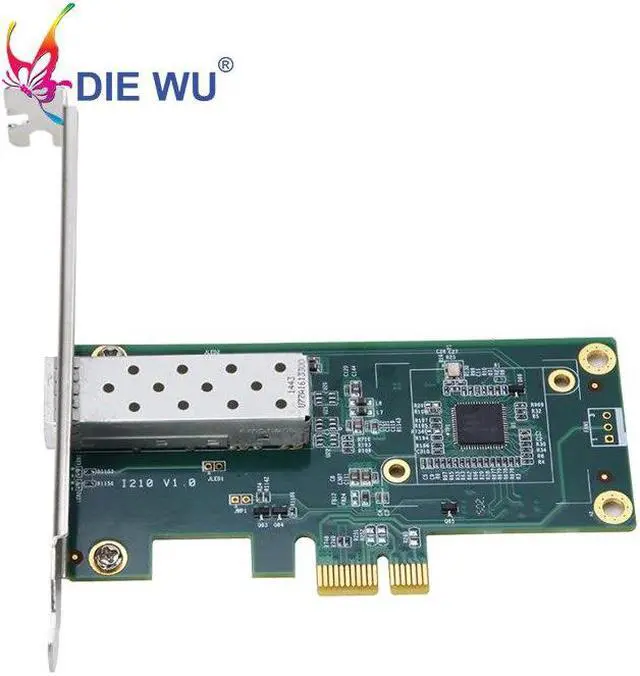 Alt view image 2 of 6 - PCIe SFP Network adapter Gigabit fiber network lan card 10/100/1000Mbps with INTEL I210 TXA026