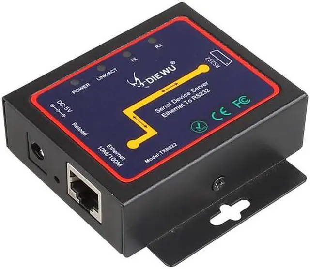 Main image of Serial device server DB9 RJ45 to RS232 Ethernet To RS232 TCP/IP Server Module communication converter