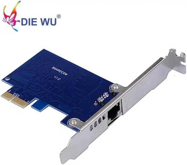 Alt view image 3 of 3 - Network card with Boardcom BCM5721 chip PCI-E Desktop 1 Gigabit Ethernet Network Card Adapters Slot RJ45 NIC